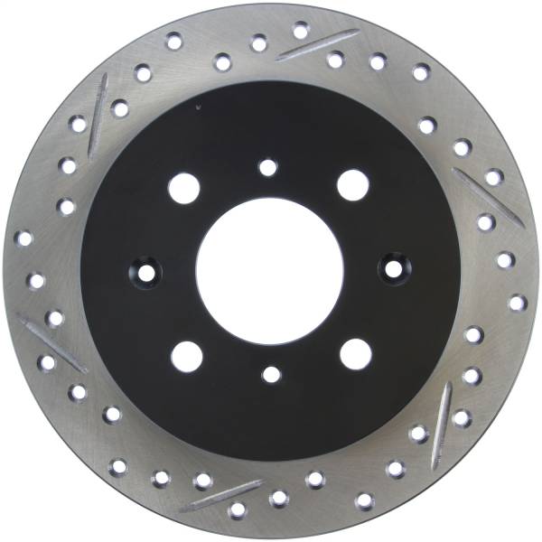 Stoptech - StopTech 90-96 Acura Integra / 97-01 Integra (Exc. Type R) Slotted & Drilled Right Rear Rotor - 127.40017R