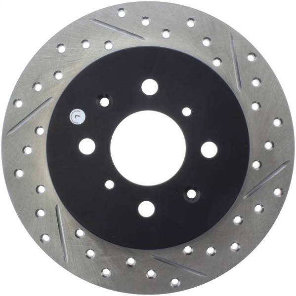 Stoptech - StopTech Sport Drilled/Slotted Brake Rotor Rear Left 127.40060L