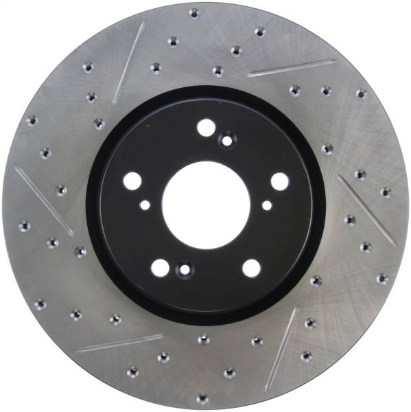 Stoptech - StopTech 04-08 Acura TL (Brembo Caliber) SportStop Slotted &amp; Drilled Right Front Rotor - 127.40062R