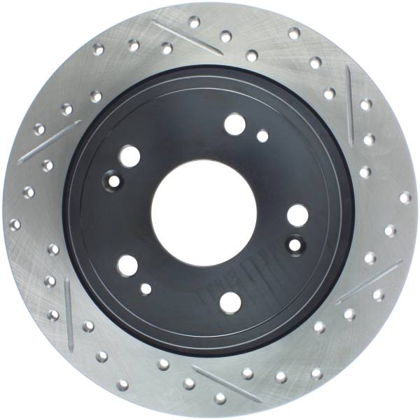 Stoptech - StopTech 09-10 Acura TSX / 08-10 Honda Accord Coupe/05-10 Sedan Left Rear Slotted & Drilled Rotor - 127.40068L
