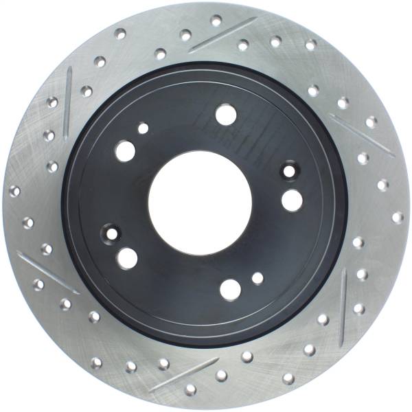 Stoptech - StopTech 09-10 Acura TSX / 08-10 Honda Accord Coupe/05-10 Sedan Right Rear Slotted & Drilled Rotor - 127.40068R