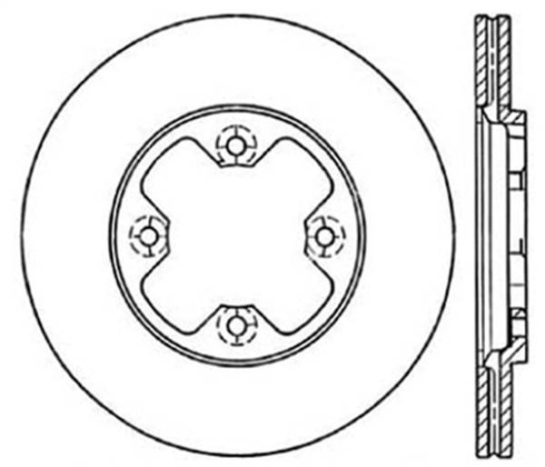 Stoptech - StopTech Slotted & Drilled Sport Brake Rotor - 127.42005R