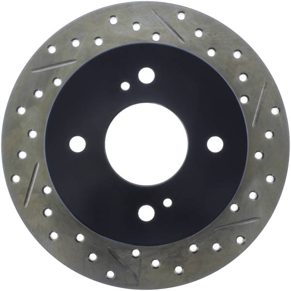 Stoptech - StopTech Sport Drilled/Slotted Brake Rotor Rear Left 127.42016L