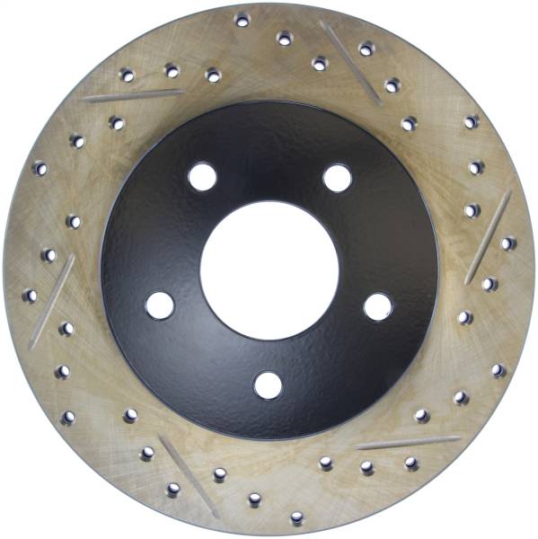 Stoptech - StopTech Sport Drilled/Slotted Brake Rotor Rear Left 127.42037L