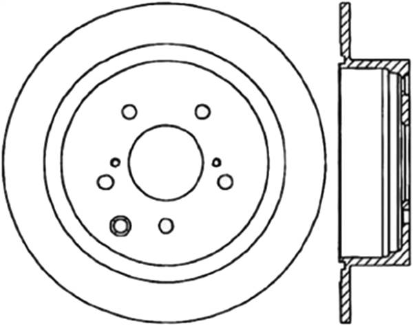 Stoptech - StopTech Sport Drilled/Slotted Brake Rotor Rear Left 127.42049L