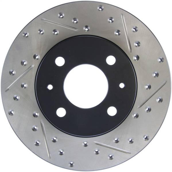 Stoptech - StopTech Sport Drilled/Slotted Brake Rotor Front Left 127.42061L
