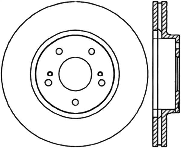 Stoptech - StopTech Sport Drilled/Slotted Brake Rotor Front Right 127.42065R