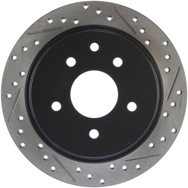 Stoptech - StopTech Sport Drilled/Slotted Brake Rotor Rear Left 127.42073L