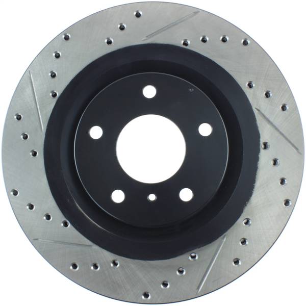 Stoptech - StopTech 06-07 350Z / 05-07 G35 exp Sport/ 06-07 G35X SportStop Slotted & Drilled Front Right Rotor - 127.42080R