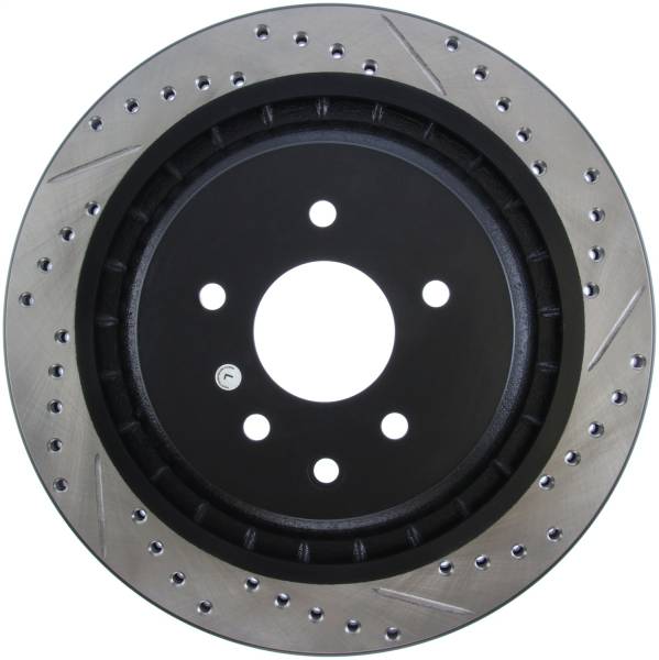 Stoptech - StopTech Infiniti G37 / Nissan 370Z SportStop Slotted & Drilled Rear Left Rotor - 127.42101L