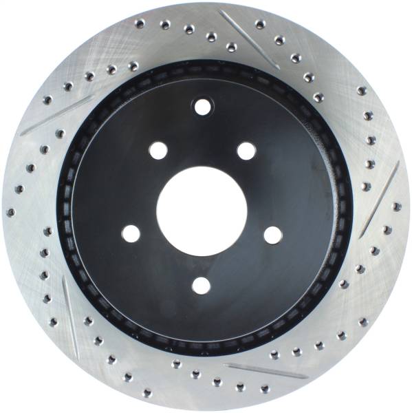 Stoptech - StopTech 09 Infiniti FX50 SportStop Slotted & Drilled Rear Left Rotor - 127.42105L
