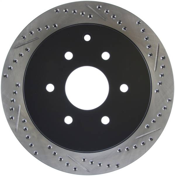 Stoptech - StopTech Sport Drilled/Slotted Brake Rotor; Rear Left