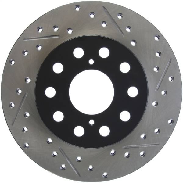 Stoptech - StopTech Sport Drilled/Slotted Brake Rotor Rear Left 127.44072L