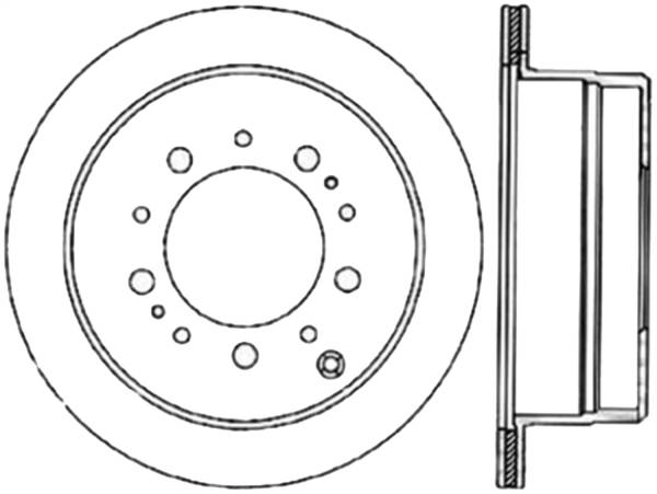 Stoptech - StopTech Sport Cryo Drilled/Slotted Brake Rotor Rear Left 127.44087CL