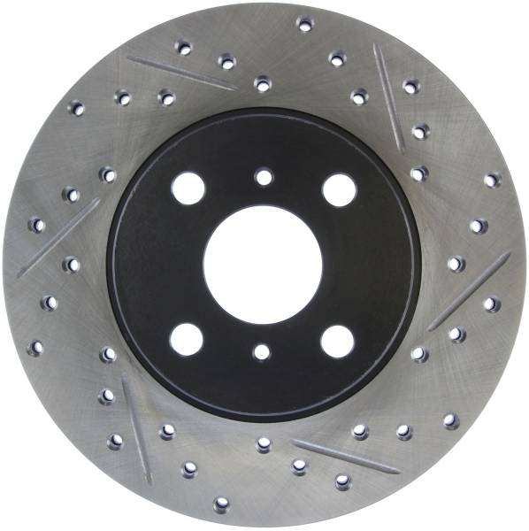 Stoptech - StopTech Sport Drilled/Slotted Brake Rotor Front Left 127.44092L