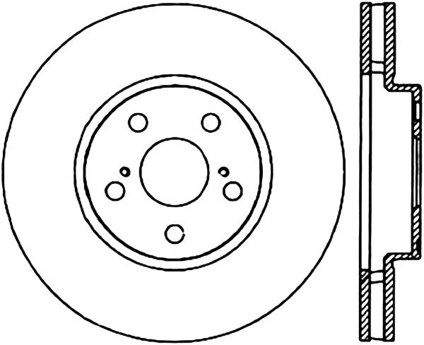 Stoptech - StopTech Sport Drilled/Slotted Brake Rotor Front Right 127.44099R