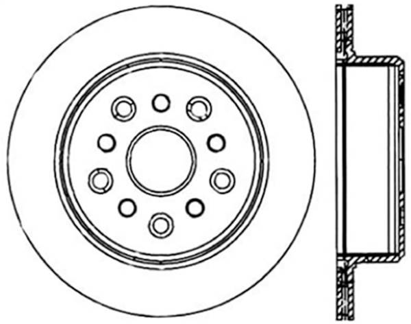 Stoptech - StopTech Sport Cryo Drilled/Slotted Brake Rotor Rear Left 127.44105CL
