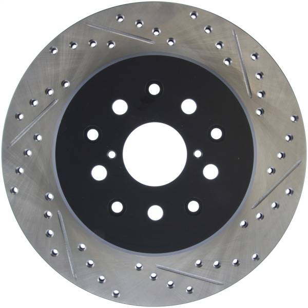 Stoptech - StopTech 5/93-98 Toyota Supra Left Rear Slotted & Drilled Rotor - 127.44105L