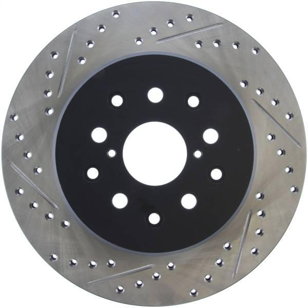 Stoptech - StopTech 5/93-98 Toyota Supra Right Rear Slotted & Drilled Rotor - 127.44105R