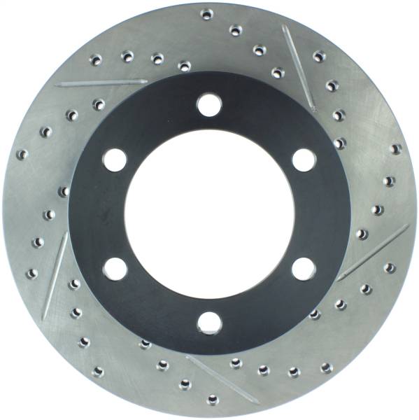 Stoptech - StopTech 95-03 Toyota Tacoma (6 Lug) / 96-00 4Runner Front Left Slotted & Drilled Rotor - 127.44109L