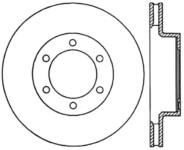 Stoptech - StopTech 2003-2008 Toyota 4Runner Slotted & Drilled Right Front Cyro Rotor - 127.44129CR