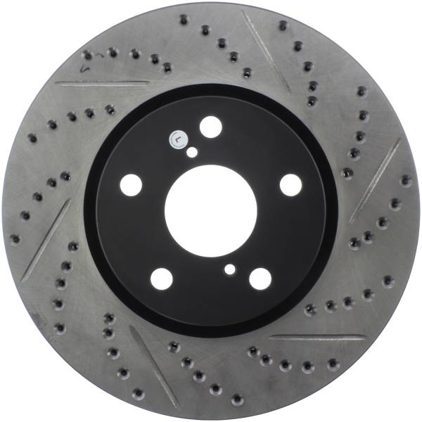 Stoptech - StopTech Sport Drilled/Slotted Brake Rotor Front Left 127.44140L