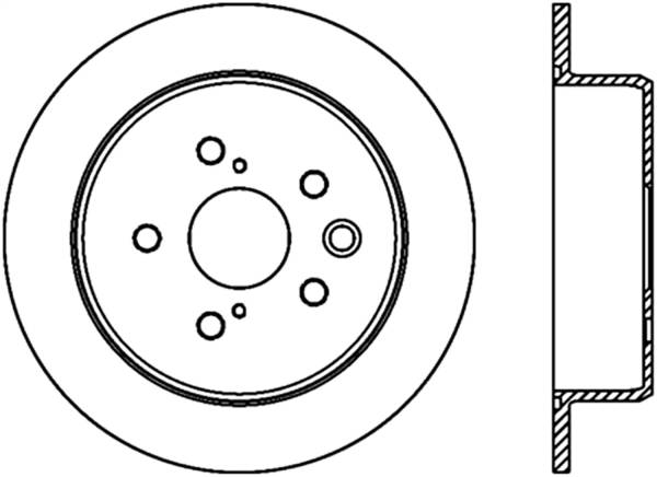 Stoptech - StopTech Sport Cryo Drilled/Slotted Brake Rotor Rear Left 127.44142CL