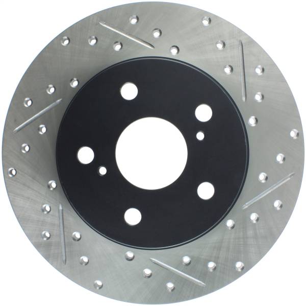 Stoptech - StopTech Sport Drilled/Slotted Brake Rotor Rear Left 127.44161L
