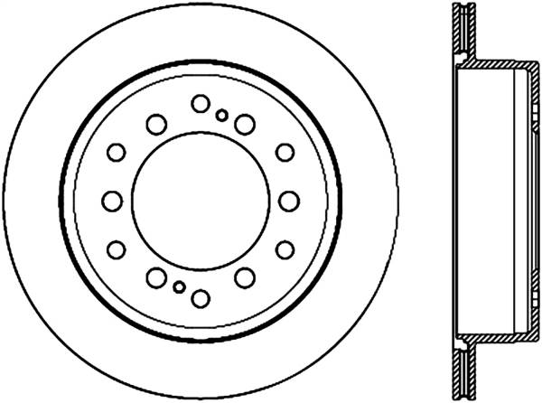 Stoptech - StopTech Sport Cryo Drilled/Slotted Brake Rotor Rear Left 127.44175CL