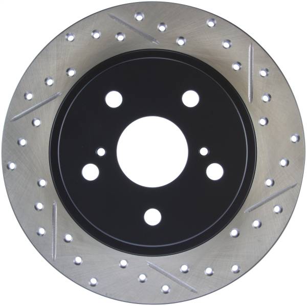 Stoptech - StopTech SportStop 10-13 Scion tC Slotted & Drilled Left Rear Rotor - 127.44179L