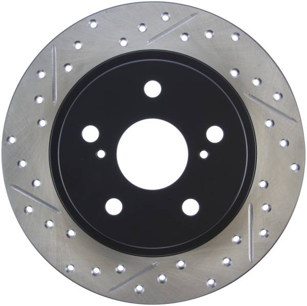 Stoptech - StopTech SportStop 10-13 Scion tC Slotted & Drilled Right Rear Rotor - 127.44179R