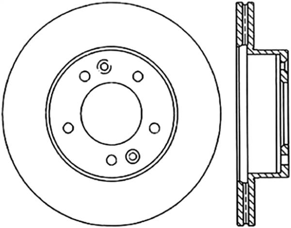 Stoptech - StopTech 89-92 Mazda RX-7 Slotted & Drilled Right Front Rotor - 127.45022R