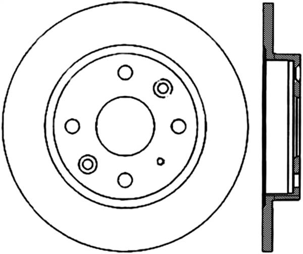 Stoptech - StopTech Sport Cryo Drilled/Slotted Brake Rotor Rear Left 127.45035CL
