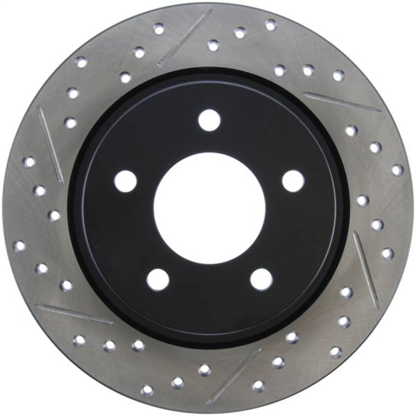 Stoptech - StopTech 04-10 Mazda3 Slotted & Drilled Right Rear Rotor - 127.45067R
