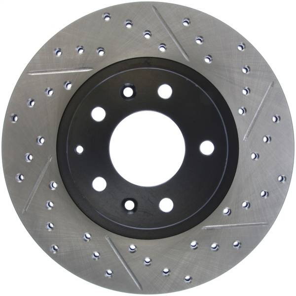 Stoptech - StopTech Sport Drilled/Slotted Brake Rotor Front Left 127.45075L