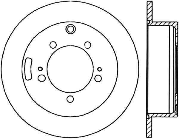 Stoptech - StopTech Sport Cryo Drilled/Slotted Brake Rotor Rear Left 127.46047CL