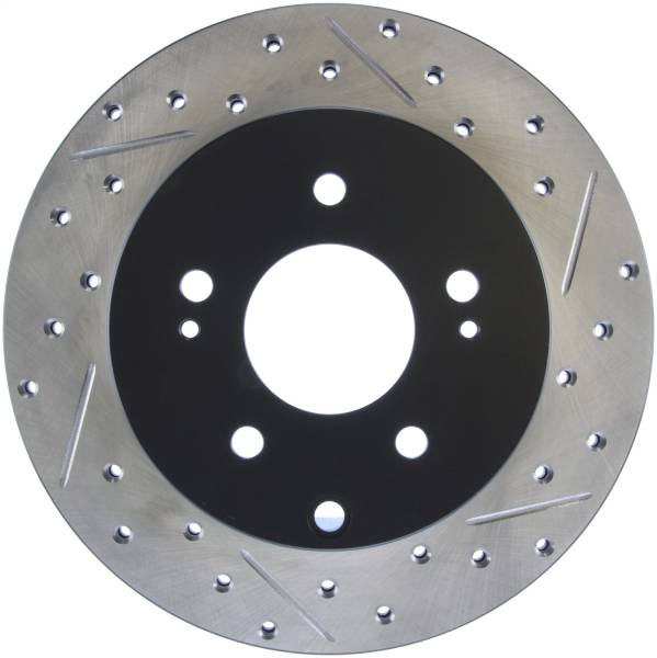 Stoptech - StopTech Sport Drilled/Slotted Brake Rotor Rear Left 127.46072L