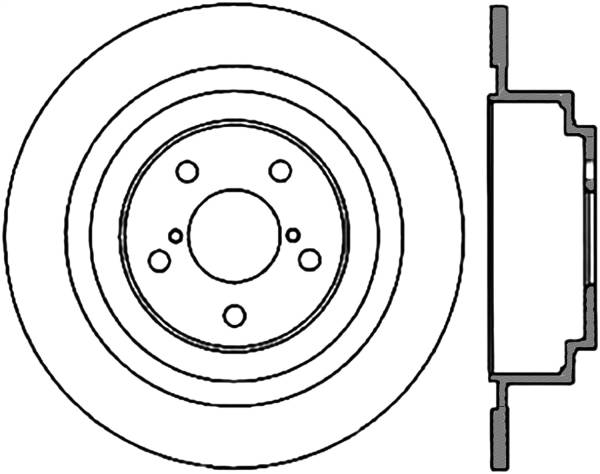 Stoptech - StopTech Sport Cryo Drilled/Slotted Brake Rotor Rear Left 127.47017CL