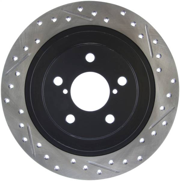 Stoptech - StopTech Sport Drilled/Slotted Brake Rotor Rear Left 127.47017L