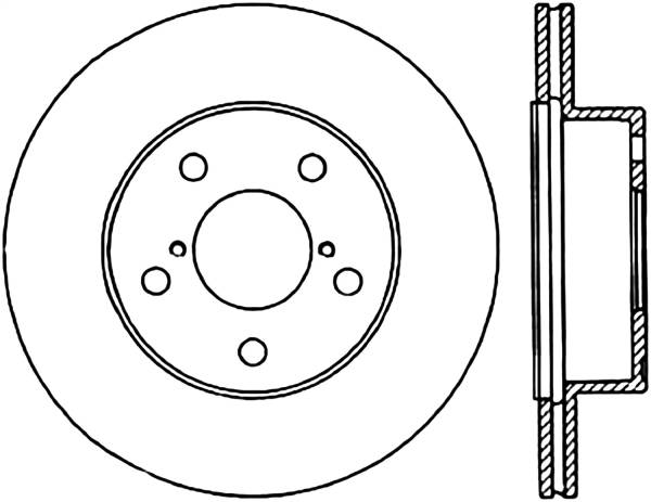 Stoptech - StopTech Sport Drilled/Slotted Brake Rotor Rear Left 127.47020L