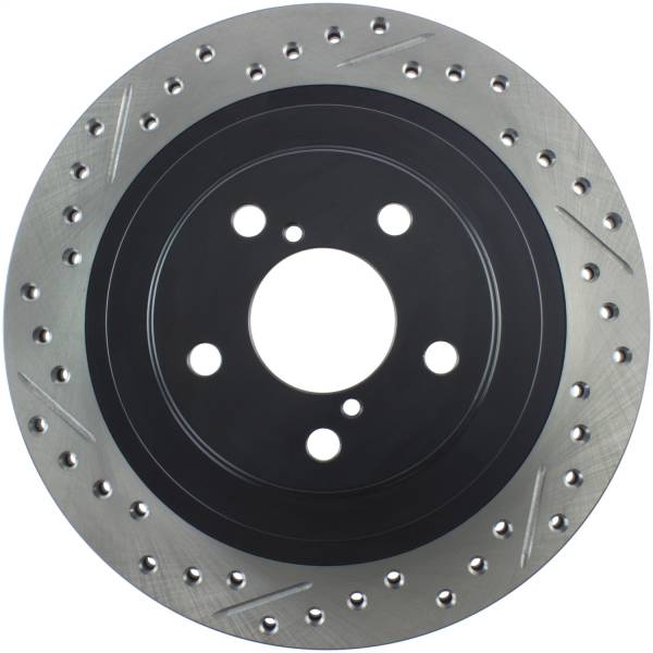 Stoptech - StopTech 06-07 Subaru Impreza WRX (Exc STi) Slotted & Drilled Right Rear Rotor - 127.47025R