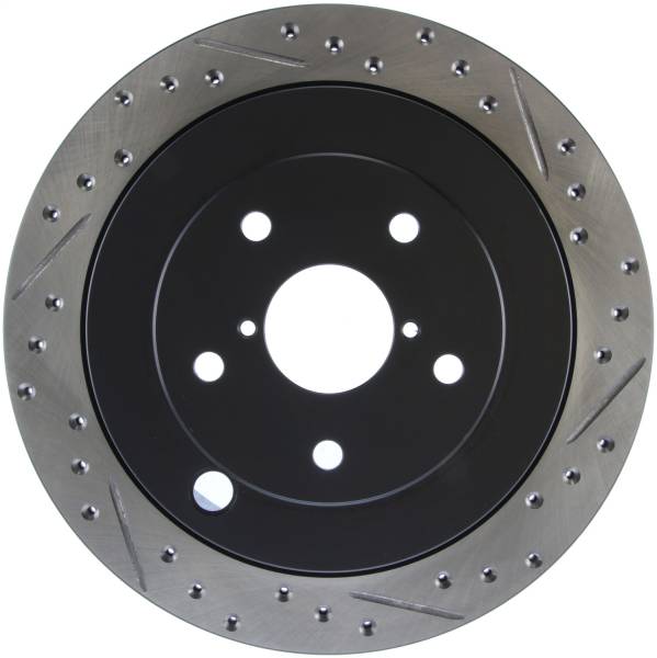 Stoptech - StopTech Sport Drilled/Slotted Brake Rotor Rear Left 127.47028L
