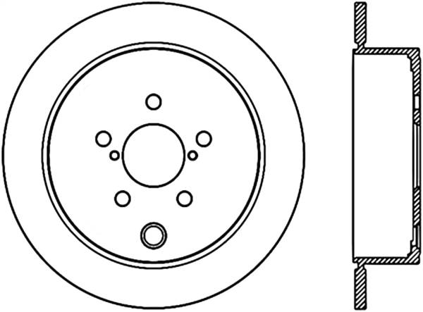 Stoptech - StopTech Sport Cryo Drilled/Slotted Brake Rotor Rear Left 127.47029CL