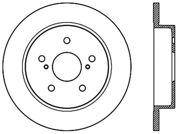 Stoptech - StopTech Sport Drilled/Slotted Brake Rotor Rear Right 127.48015R