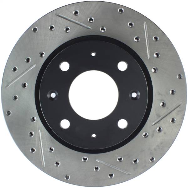 Stoptech - StopTech Sport Drilled/Slotted Brake Rotor Front Left 127.50012L