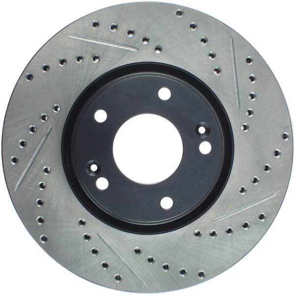 Stoptech - StopTech Sport Drilled/Slotted Brake Rotor Front Left 127.51018L