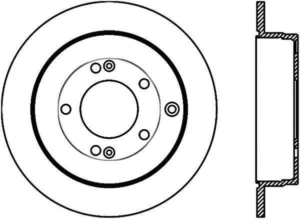 Stoptech - StopTech Sport Drilled/Slotted Brake Rotor Rear Left 127.51022L