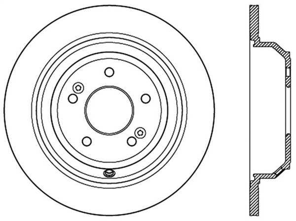Stoptech - StopTech Sport Drilled/Slotted Brake Rotor Rear Right 127.51045R