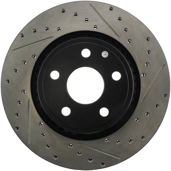 Stoptech - StopTech 11-12 Dodge Durango Sport Drilled & Slotted Front Driver-Side Brake Rotor - 127.58008L