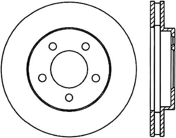 Stoptech - StopTech Sport Drilled/Slotted Brake Rotor; Front Right